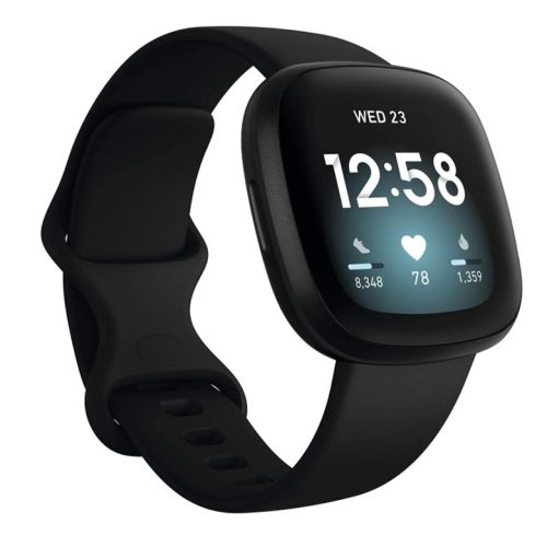 Fitbit Versa 3 Smartwatch , Black Aluminium