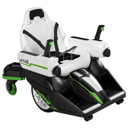 Megastar Ride On 12V Water Bomber Fun Gaming Chair With 360 Degrees Drifting, Green - JM-5188G (UAE Delivery Only)