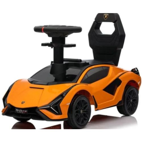 Megastar Licensed Lamborghini Sian fkp 37 Kids Ride On Push Car, Ride Racer, Foot-to-Floor Sliding Car With Music, Headlights, Under Seat Storage, For 18-48 Months, Orange - Loby  996 orange (UAE Delivery Only)