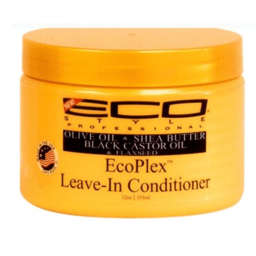 Ecoco Eco Style Black Castor & Flaxseed Leave -In (U) 355Ml Hair Conditioner