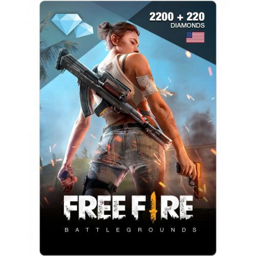 Free Fire Diamond Pins 2200 + 220 ($20) - Instant E-Mail Delivery