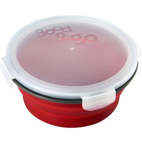 JWP Good 2 Go Round Expandable Container, 800 Ml Red, G35002