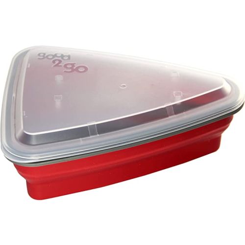 Good 2 Go Expandable Pizza Container, 1.2 Liter Red, G35004