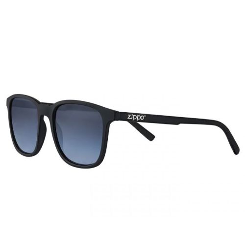 Zippo OB113-12 Angular Shape Sunglasses For Men, 53 mm Size, Black, Blue - 267000568