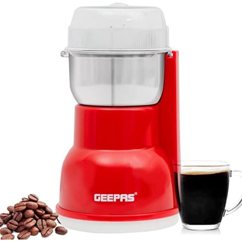 Geepas 180W Electric Coffee Grinder-(‎Red)-(GCG5440)