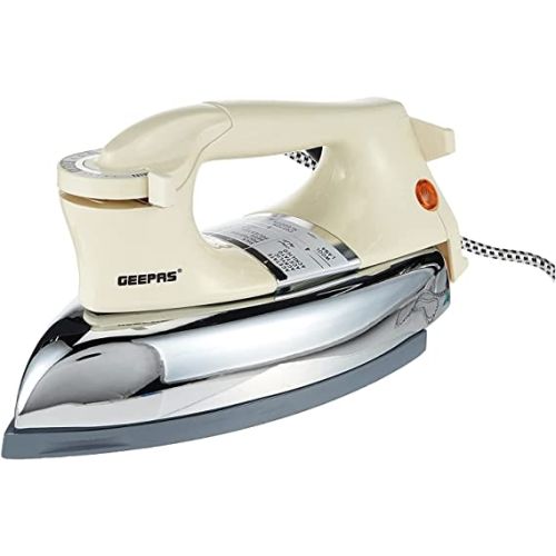 Geepas 1200W Automatic Dry Iron - Electric Iron Teflon Plated Sole Plate, GDI7752