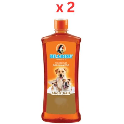 Bearing Formula 2 Tick & Flea Dog Shampoo Short Hair - 300ML (Pack of 2)