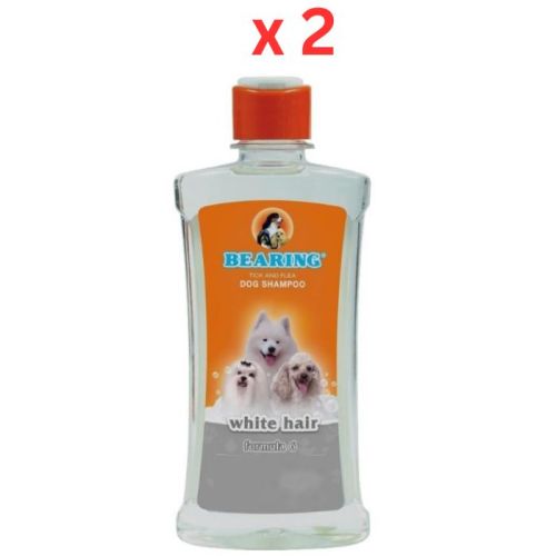 Bearing Formula 6 Tick & Flea Dog Shampoo White Hair- 300ML (Pack of 2)
