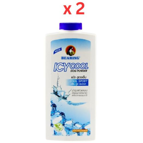 Bearing Icy Cool Dog Powder 150g – Cool Sport (Pack of 2)