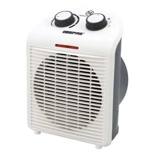 Geepas Fan Heater With 2 Heat Setting‎-(White/Red)-(GFH28520)