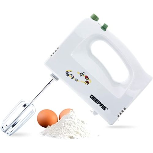 Geepas Hand Mixer 160W-(White)-(GHM2001)