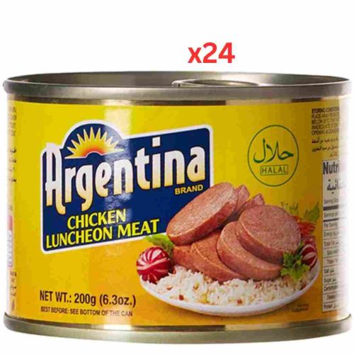 Argentina Chicken Luncheon Meat, 200 Gm Pack Of 24 (UAE Delivery Only)