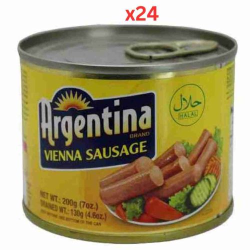 Argentina Chicken Vienna Sausage, 200 Gm Pack Of 24 (UAE Delivery Only)