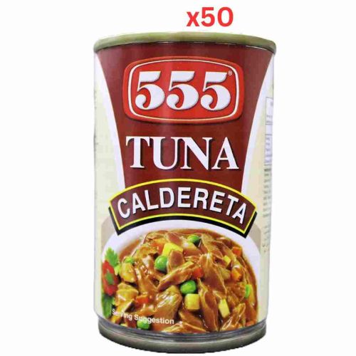 555 Tuna Caldereta, 155 Gm Pack Of 50 (UAE Delivery Only)