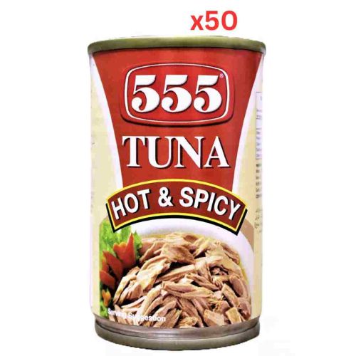 555 Tuna Hot And Spicy - 155 Gm Pack OF 50 (UAE Delivery Only)