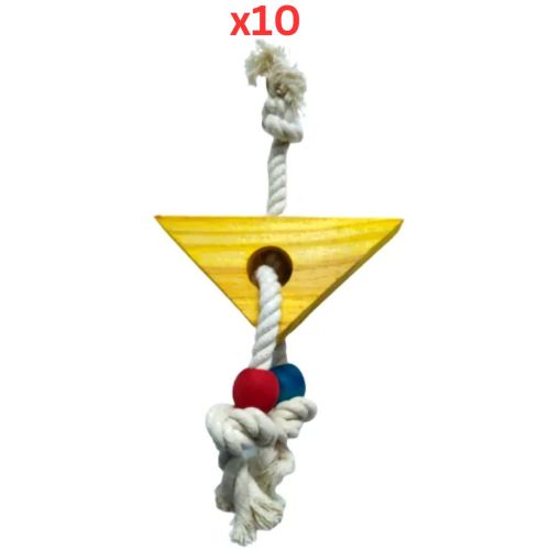 Pets Club Natural Rope Bird Toy H-15 Cm, W-15 Cm (Pack of 10)