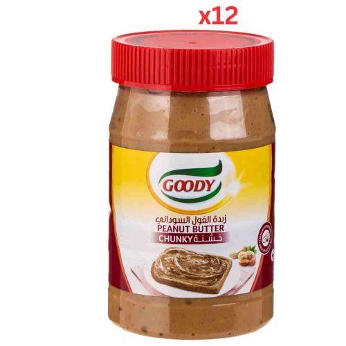 Goody Chunky Peanut Butter 510gm Carton of 12 Packs