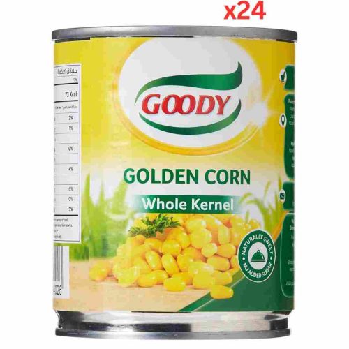 Goody Whole Kernel Golden Corn 198gm Carton of 24 Packs