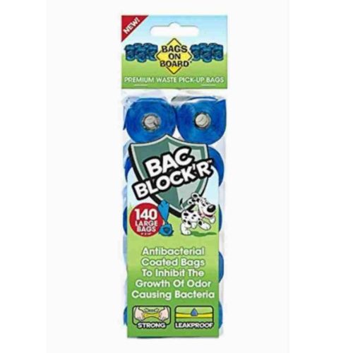 Bags On Board 140-Piece Dog Waste Bags Blue (UAE Delivery Only)
