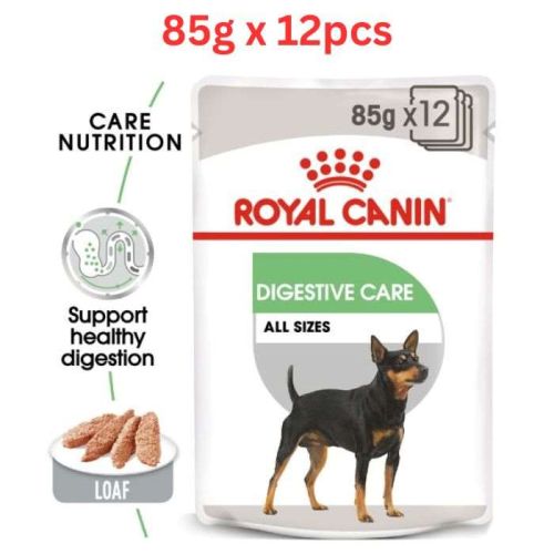 Royal Canin Canine Care Nutrition Digestive Care Wet Dog Food Pouches 85g x 12 pcs