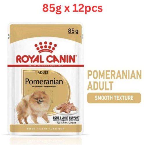 Royal Canin Breed Health Nutrition Pomeranian Wet Food Pouches For Dog Food 85g x 12 pcs