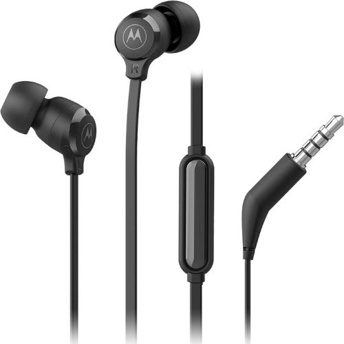 Motorola Earbuds 3-S Wired Earbuds with Microphone - Corded in-Ear Headphones- Black