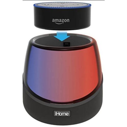 iHome Color Changing Bluetooth Rechargeable Speaker, Black