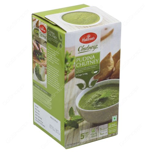 Haldirams Pudina Chutney (5*60Gm) 300G Pack Of 12 (UAE Delivery Only)