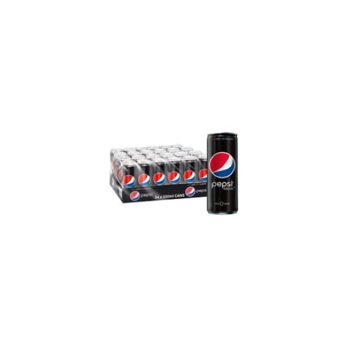 Pepsi Black Zero Sugar Can - 24 x 300 ml