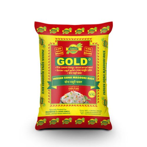 9.999 Gold Mahmood Indian Sona Masoori Rice -18kg (UAE Delivery Only)