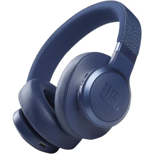 JBL Live 660BT, Wireless Over-ear Noise Cancelling Headphones, Blue