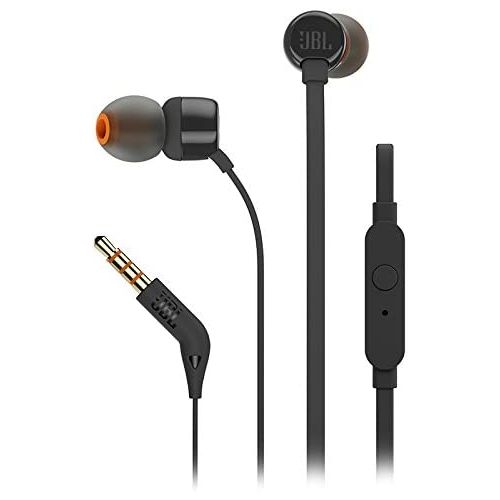 JBL Tune 110 Wired In-Ear Headphones, Black