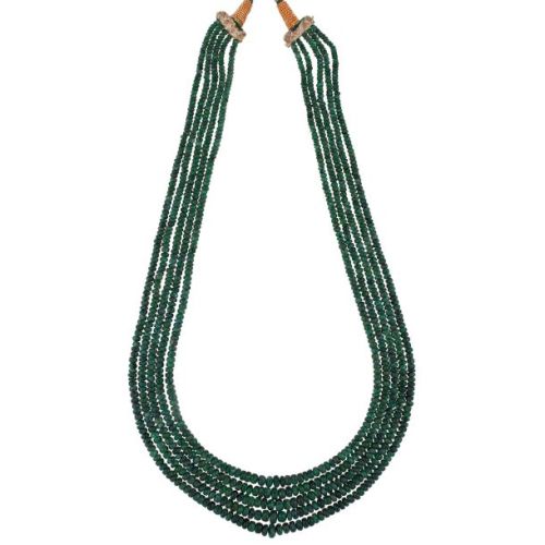 Sri Jagdamba Pearls Emerald Necklace Sets - JPJAN-20-305