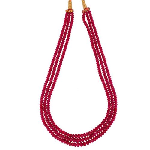 Sri Jagdamba Pearls Ruby Necklace Sets - JPJAN-20-307