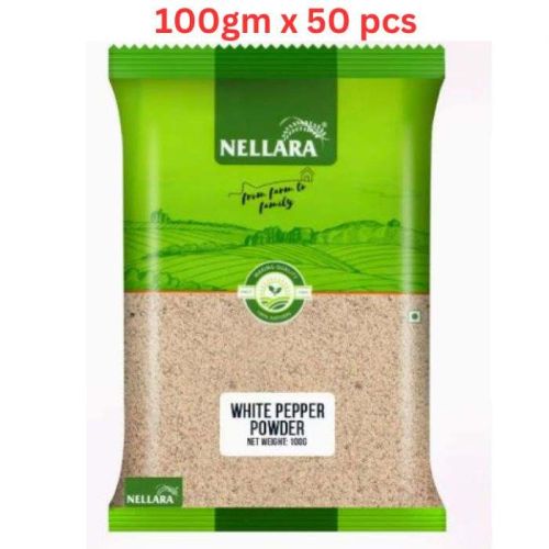 Nellara White Pepper Powder 100Gm (Pack of 50)