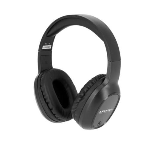 Krypton Wireless and Wired Mode Bluetooth Headphone-(Black)-(KNHP5374)