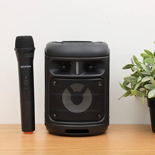 Krypton Portable Rechargeable Speaker with Wireless Mic-(KNMS5392)