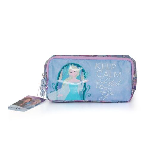 Disney Frozen Keep Calm & Let it Go Pencil Case 2 Compartment 