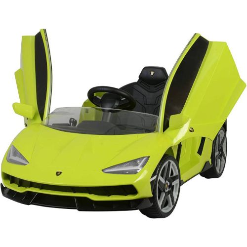 Megastar Ride On 12 V Licensed Lamborghini Centenario Licensed Kids Convertible Car - Green - LB6726RNJ (UAE Delivery Only)