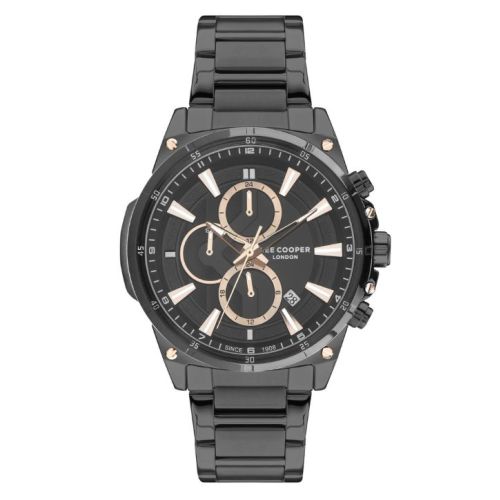 Lee Cooper Men's Multi Function Black Dial Watch - LC07490.060