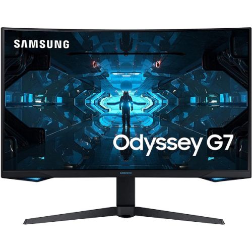 Samsung 27-Inch Odyssey G7 Gaming Monitor With QHD 1000R Curved Screen 240Hz Refresh Rate VESA Display HDR10 (UAE Delivery Only)