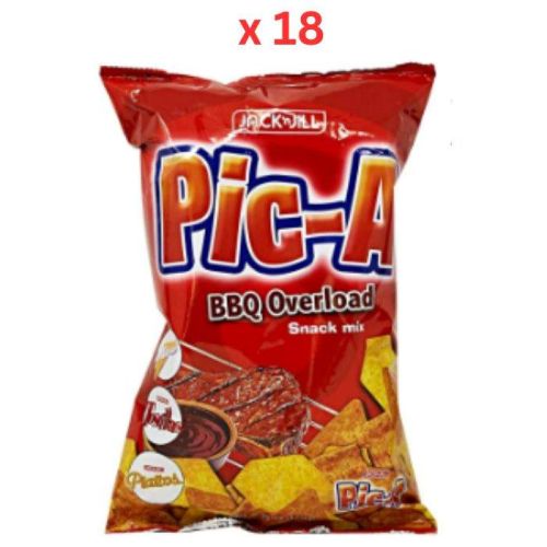 Jack N Jill Pic-A Chips Barbecue Overload - 180 Gm Pack Of 18 (UAE Delivery Only)