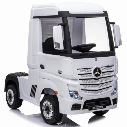 Megastar Ride On Licensed Mercedes Benz Actros Lorry Truck 12 V Twin Seater - White (UAE Delivery Only)