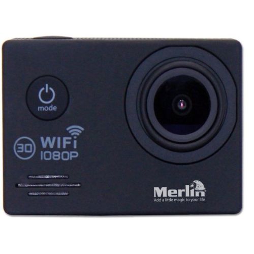 Merlin Procam Lite, 4K Action Camera 16MP Sport Camera, Ultra HD WiFi Waterproof Camera, 170° HD Wide Angle Lens Underwater Cam w/2 Batteries, 2.0” HD Screen Video and Multiple Accessories Kits