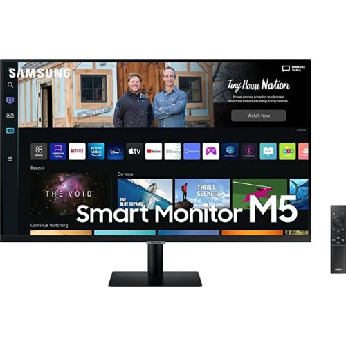 Samsung 32 inch Smart Monitor 32BM500 FHD Flat Monitor with Smart TV Experience, Remote and speaker, LS32BM500EMXUE