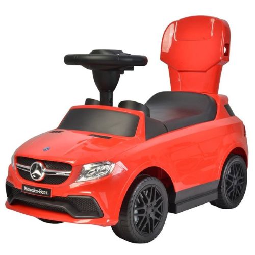Megastar Ride On Licensed Mercedes Coupe Push Car With Pull Handle - Red (UAE Delivery Only)