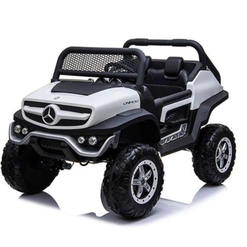 Megastar Licensed Twin Seater Mercedes 12 V Benz Dragoon Truck - White (UAE Delivery Only)