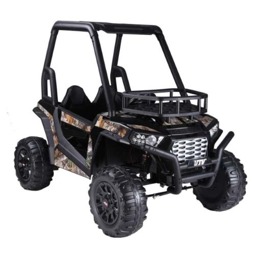 Megastar 12 V Double Seater Quadzilla Crawler Buggy For Big Kids With Leather Seats - Camouflagh (UAE Delivery Only)
