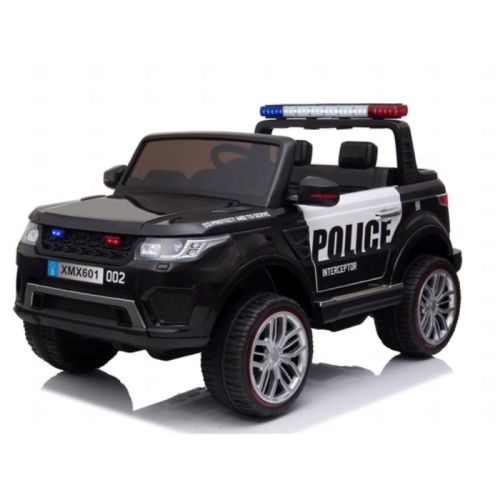 Megastar Ride On 12 V Official Police Bureau Rangers Jeep - Black (UAE Delivery Only)