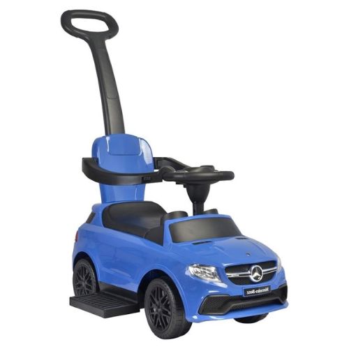 Megastar Ride On Licensed Mercedes Coupe Push Car With Pull Handle  - Blue (UAE Delivery Only)